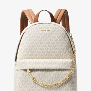 Mochila Monogram Vainilla-Michael Kors